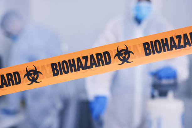 Professional Biohazard Cleanup technician working in Cataumet, MA